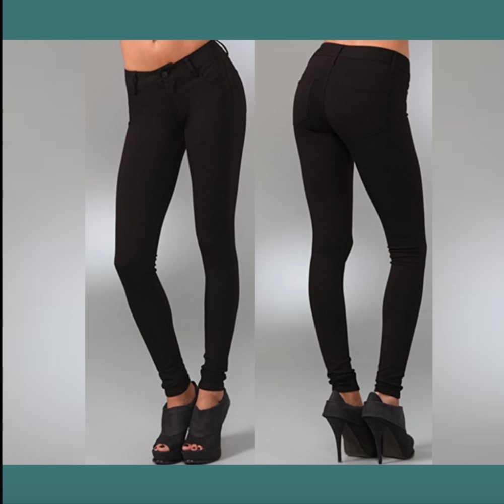 EUC $158 Paige Black Skinny Jeggings Style PSS-06‎